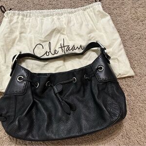 NWOT Rare Vintage limited edition Cole Haan Black Leather bag -flawless